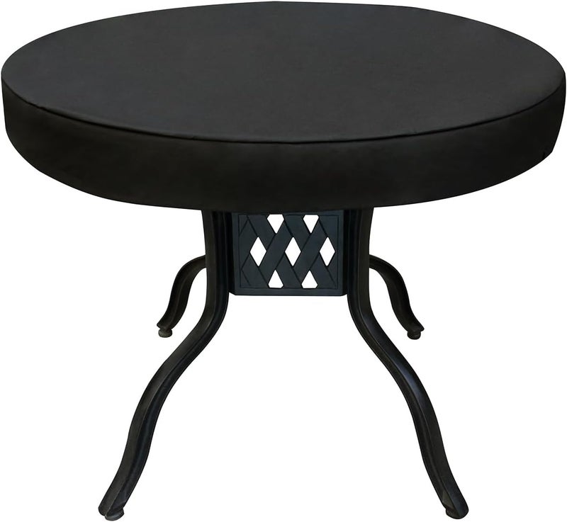 SUNICO Outdoor Round Dining Table Cover 60" Dia, Patio Table Cover Round for Patio Circle Coffee Table & Dining Table & Picnic Table.Windproof, Waterproof, Stain-Resistant, Durable Table Cover - Image 1